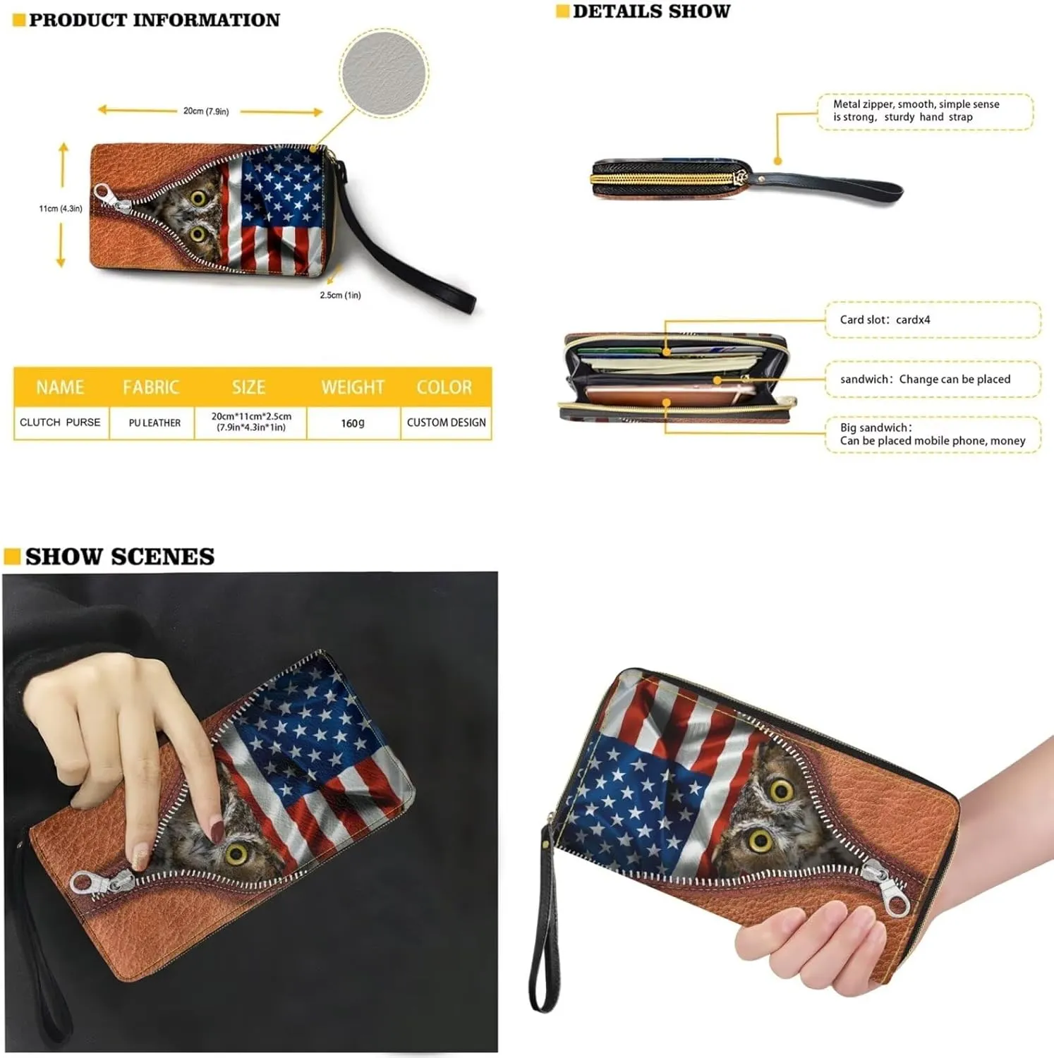 2Pcs Crossbody Bags Set Saddle Bags Shoulder Purses for Women Large Capacity with Zipper Wallet Women Wristlet