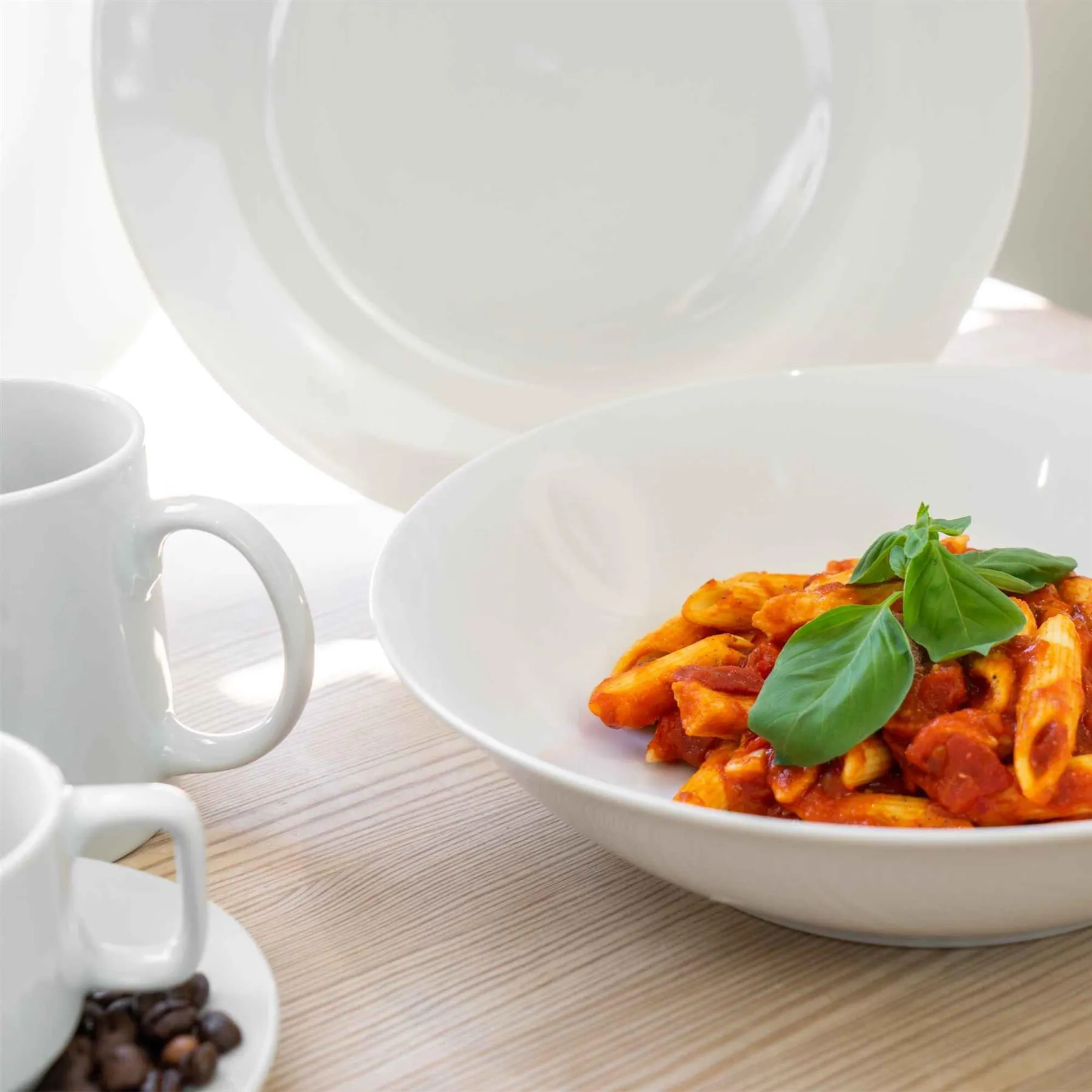 30pc White Dinner Set - By Argon Tableware