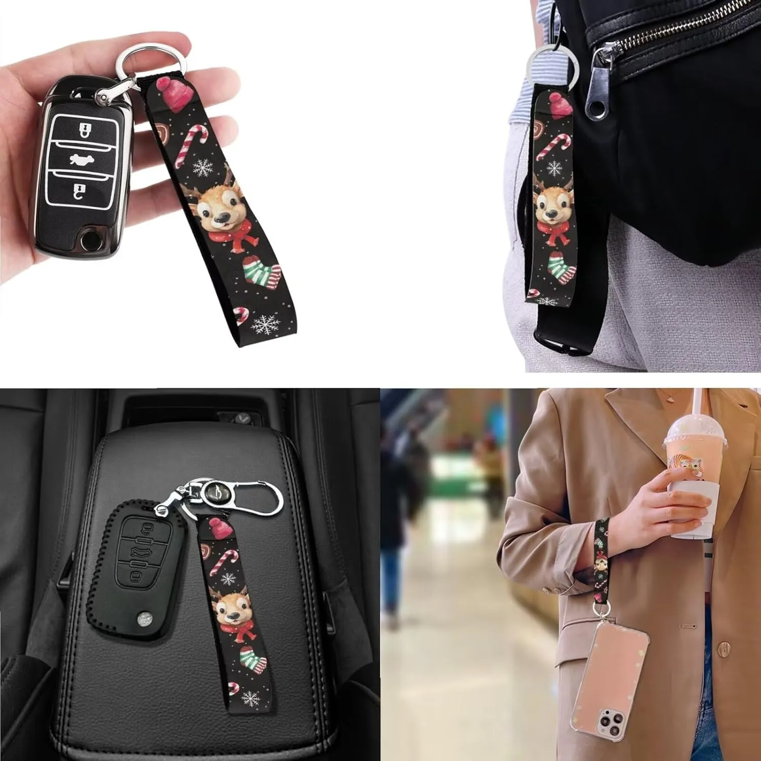 3Pcs Crossbody Bags Set Tote Bag Crossbody Bags for Women Wristlet Wallets for Women Keychain
