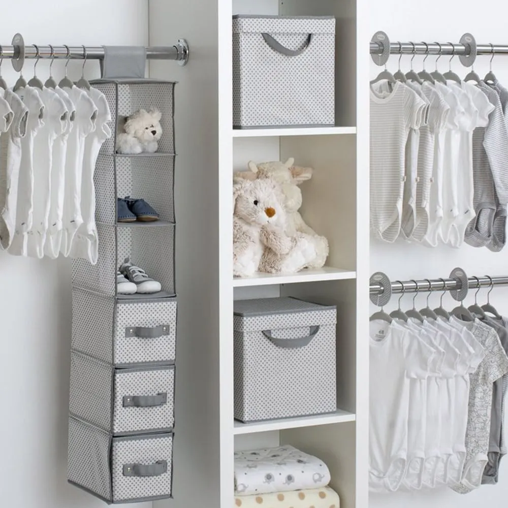 48 Piece Nursery Storage Set | Cool Grey Color | Delta Children Brand