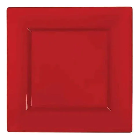 6.5" Plastic Square Dessert Plate (120/CS)