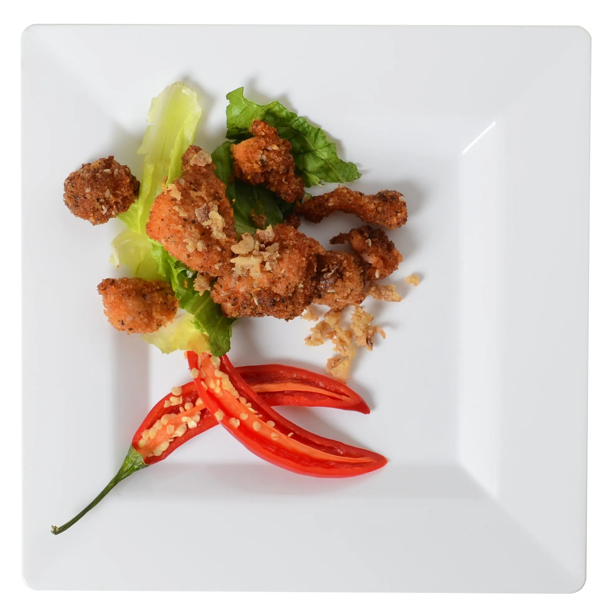 8" Plastic Square Salad Plate (120/CS)