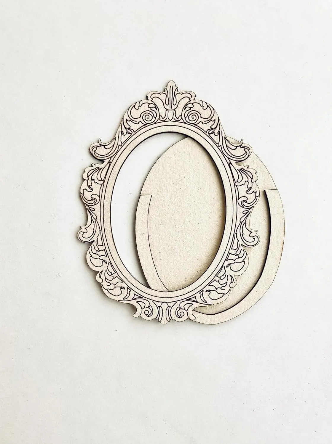 American Elm Vintage Oval Frames Set for Crafting - 2 Style Frame Pieces for DIY Projects, Home Décor