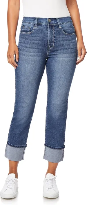 Angels Forever Young Women's Signature Straight Crop Jeans