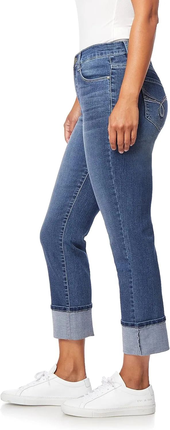 Angels Forever Young Women's Signature Straight Crop Jeans