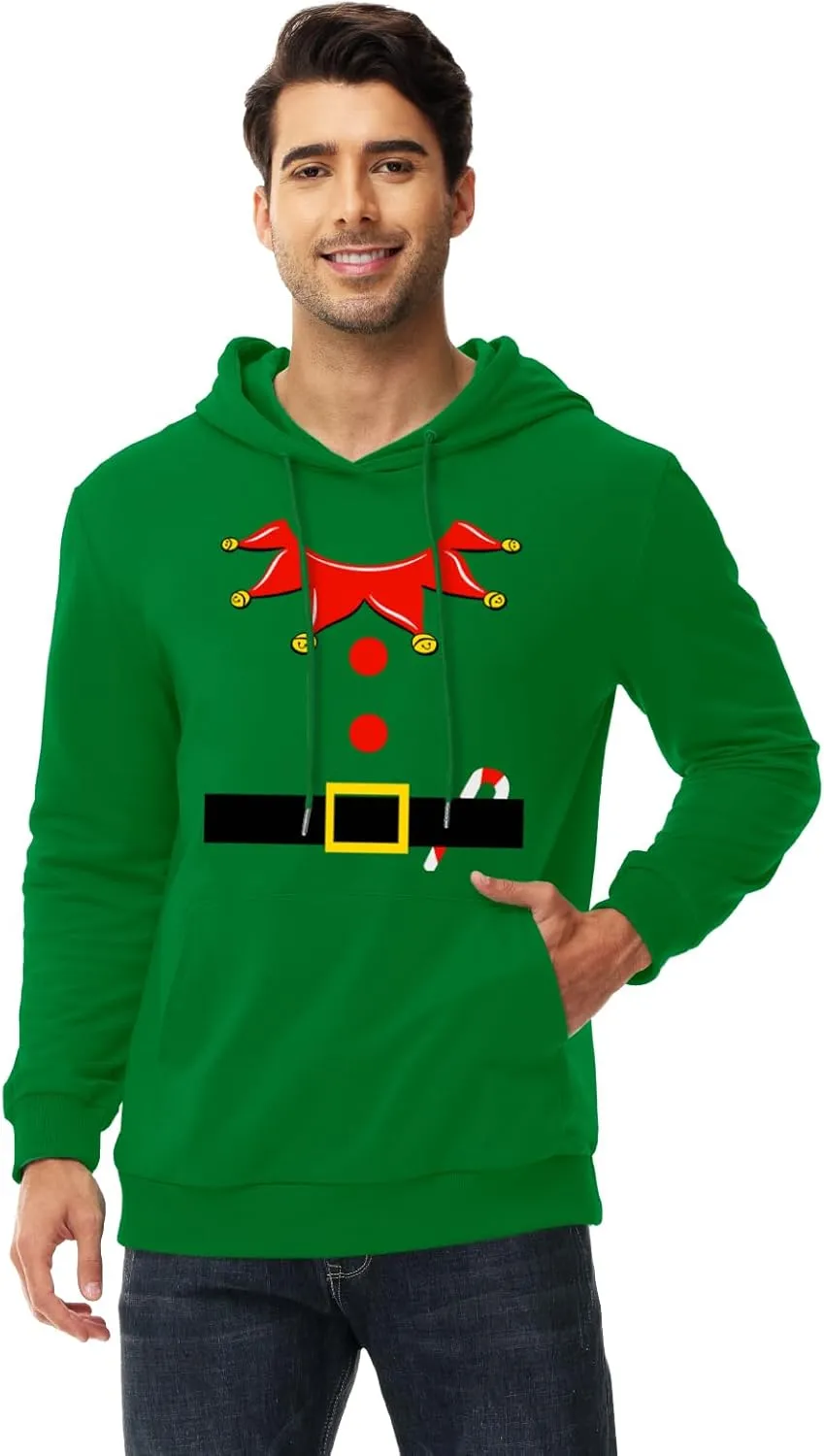 AOBUTE Mens Mardi Gras Hoodie Women St Patricks Sweatshirt Long Sleeve with Pocket