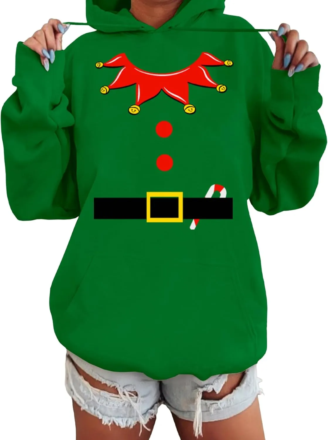 AOBUTE Mens Mardi Gras Hoodie Women St Patricks Sweatshirt Long Sleeve with Pocket