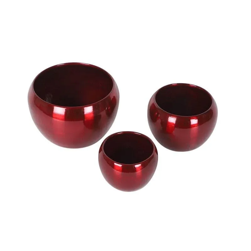 Applo Pine Planter (Red) - Set Of Three