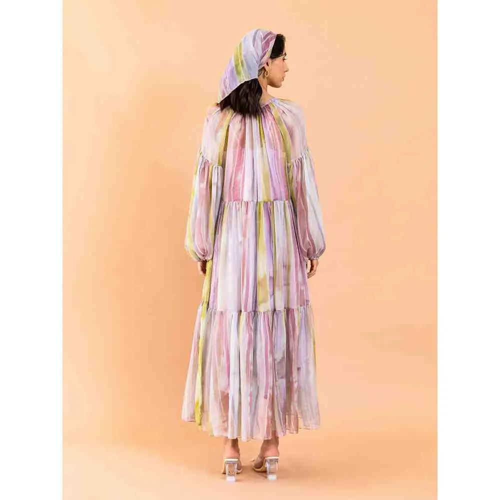AROOP SHOP INDIA Shelley Multi-Color Maxi Dress (Set of 2)