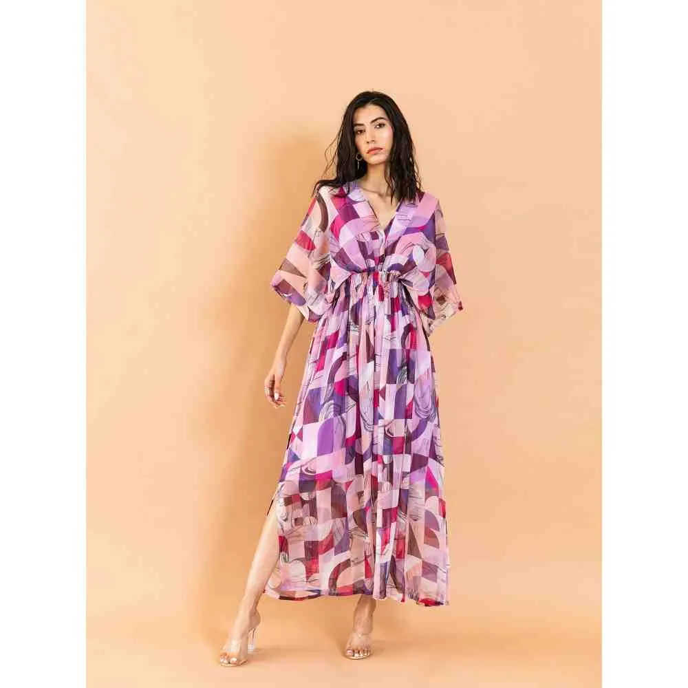 AROOP SHOP INDIA Zayna Multi-Color Dress (Set of 2)