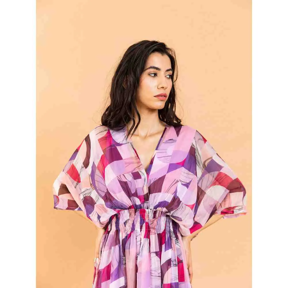 AROOP SHOP INDIA Zayna Multi-Color Dress (Set of 2)