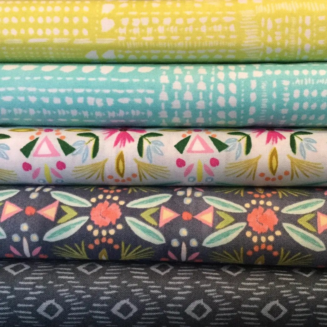 Blush & Blooms Dotted Patchwork Lime