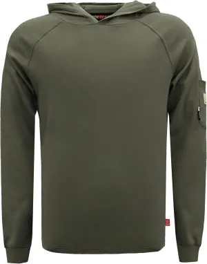 BOCOMAL FR Hooded T Shirts 7.1oz Flame Resistant FR Shirt NFPA2112 CAT2 Fire Retardant Work Hoodies