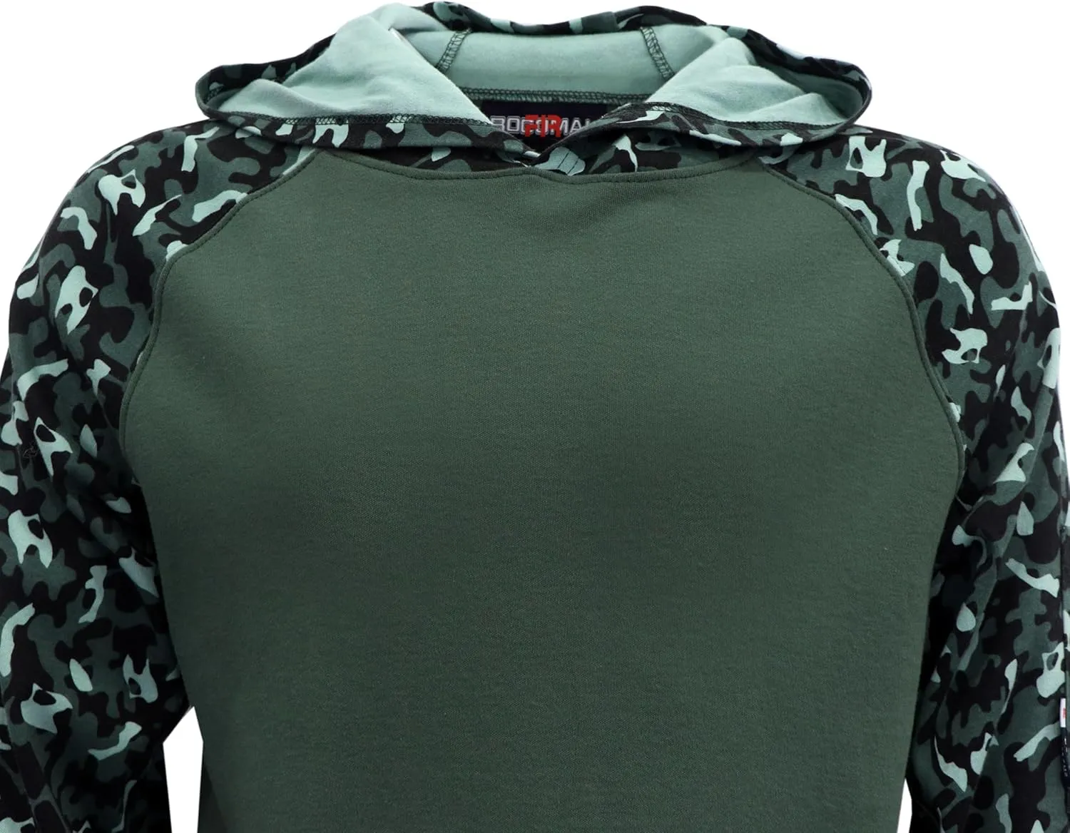 BOCOMAL FR Hooded T Shirts 7.1oz Flame Resistant FR Shirt NFPA2112 CAT2 Fire Retardant Work Hoodies