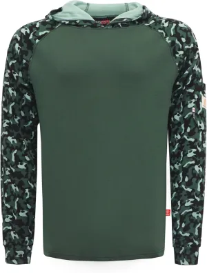BOCOMAL FR Hooded T Shirts 7.1oz Flame Resistant FR Shirt NFPA2112 CAT2 Fire Retardant Work Hoodies