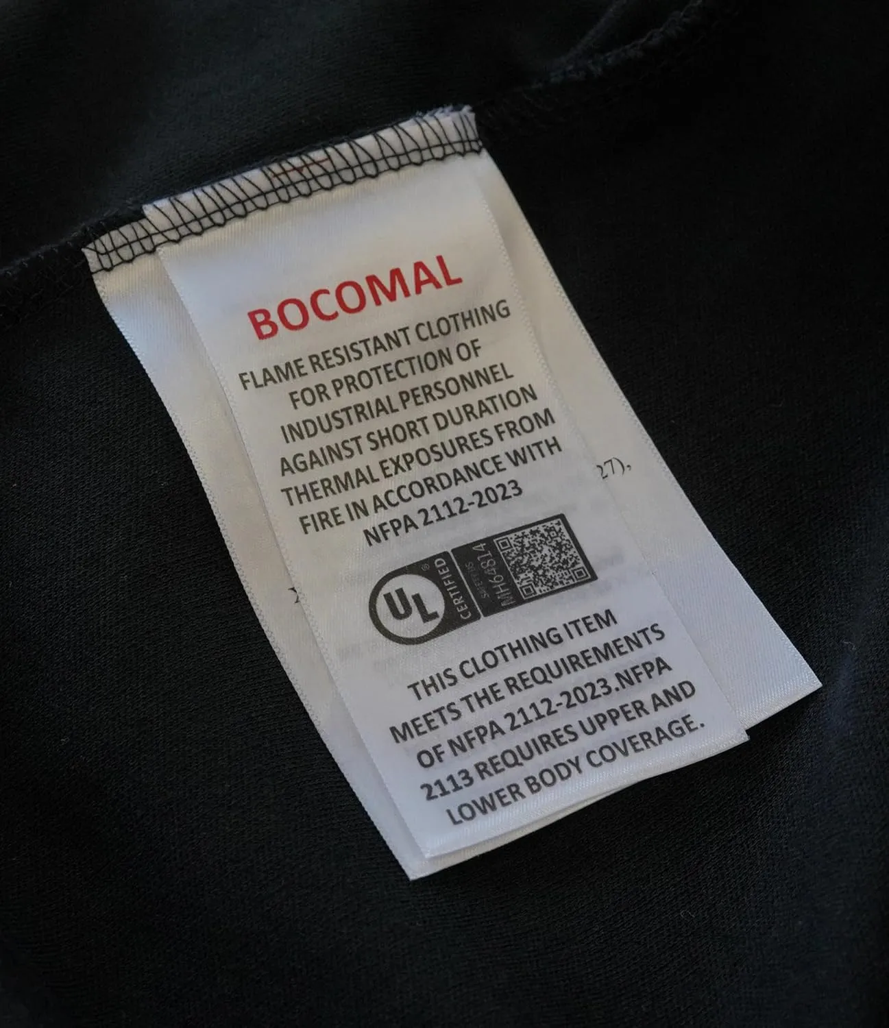 BOCOMAL FR Hooded T Shirts 7.1oz Flame Resistant FR Shirt NFPA2112 CAT2 Fire Retardant Work Hoodies