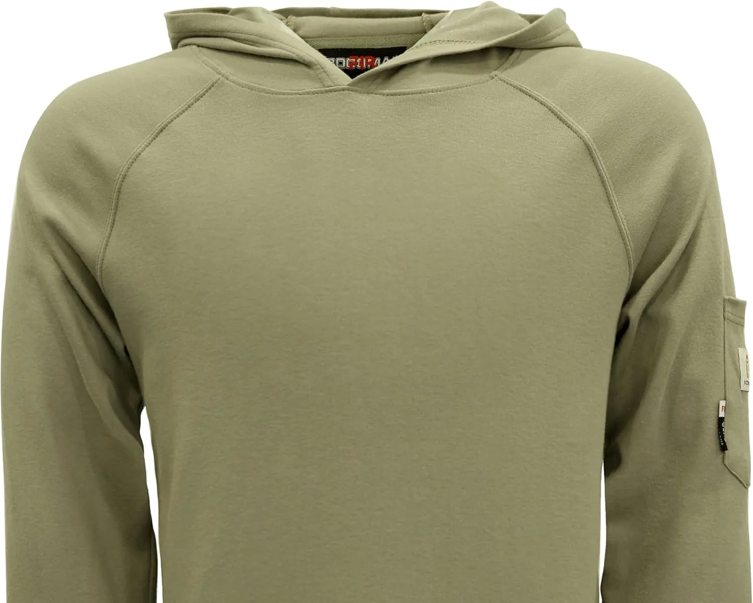 BOCOMAL FR Hooded T Shirts 7.1oz Flame Resistant FR Shirt NFPA2112 CAT2 Fire Retardant Work Hoodies