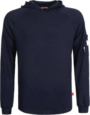 BOCOMAL FR Hooded T Shirts 7.1oz Flame Resistant FR Shirt NFPA2112 CAT2 Fire Retardant Work Hoodies
