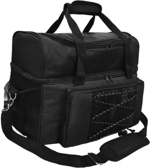 Bowling Bag for 2 Balls, Bowling Ball Storage Bag with Adjustable Strap and Handle, Bowling Carry Bag