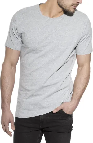 Bread & Boxers 2-Pack Crew-Neck T-Shirt Grey Mlange L