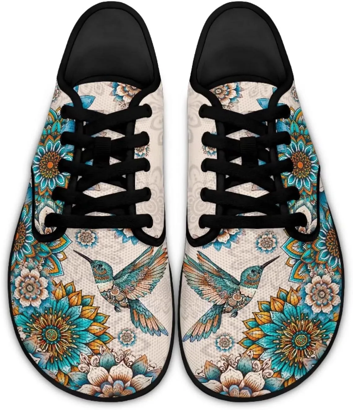 Butterfly Women Barefoot Shoes Mesh Lace Up Sneaker Minimalist Barefoot Sneakers Wide Toe Box Zero Drop Sole Running Shoes