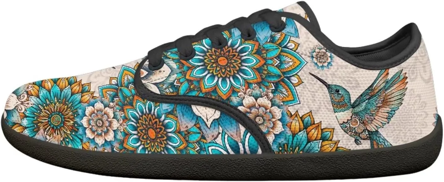 Butterfly Women Barefoot Shoes Mesh Lace Up Sneaker Minimalist Barefoot Sneakers Wide Toe Box Zero Drop Sole Running Shoes