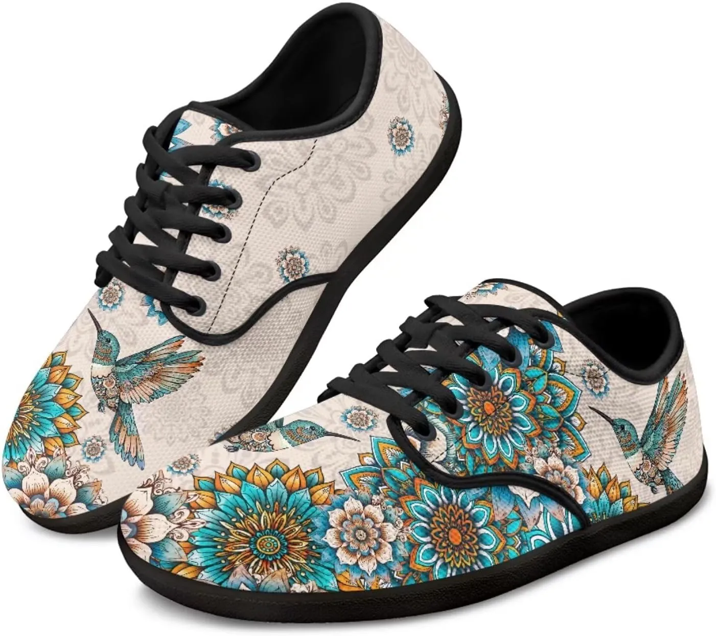 Butterfly Women Barefoot Shoes Mesh Lace Up Sneaker Minimalist Barefoot Sneakers Wide Toe Box Zero Drop Sole Running Shoes