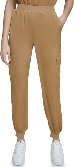 Calvin Klein Women's Woven Pull on Jogger Pant