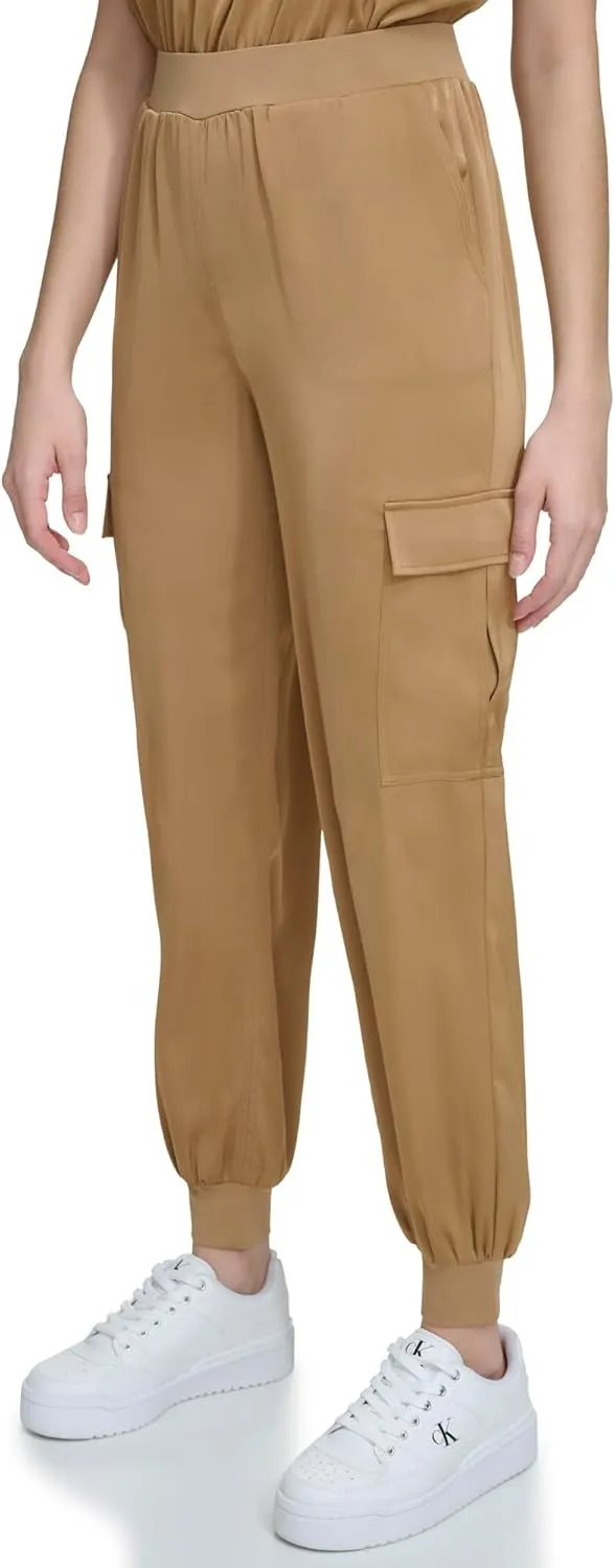 Calvin Klein Women's Woven Pull on Jogger Pant