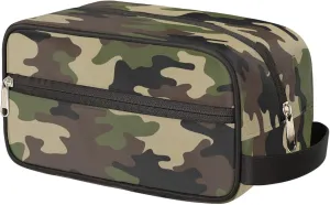 Camouflage Toiletry Bag for Women Men, Travel Toiletry Bag Dopp Kit, Water-resistant Lightweight Shaving Bag for Toiletries Accessories