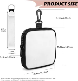 Canada Mount Print Small Change Purse Keychain, Mountain Landscape Tactical Compact Pouches Mini Utility Pouch Accessories Organizer