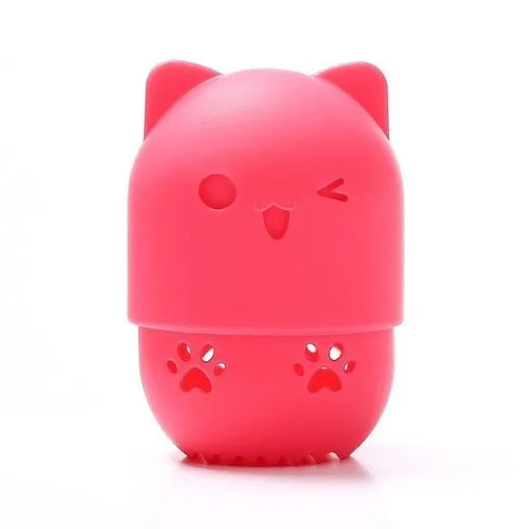 Cat Powder Makeup Blender Holder