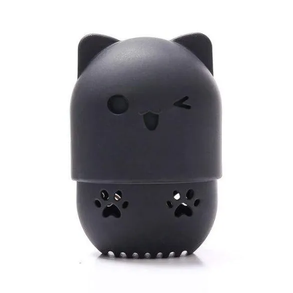 Cat Powder Makeup Blender Holder