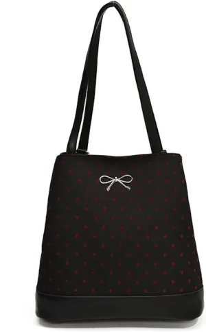 Coquette Backpack Purse Polka Dot Shoulder Bag Bowknot Bucket Bags for Women Coquette Stuff Y2k Stuff