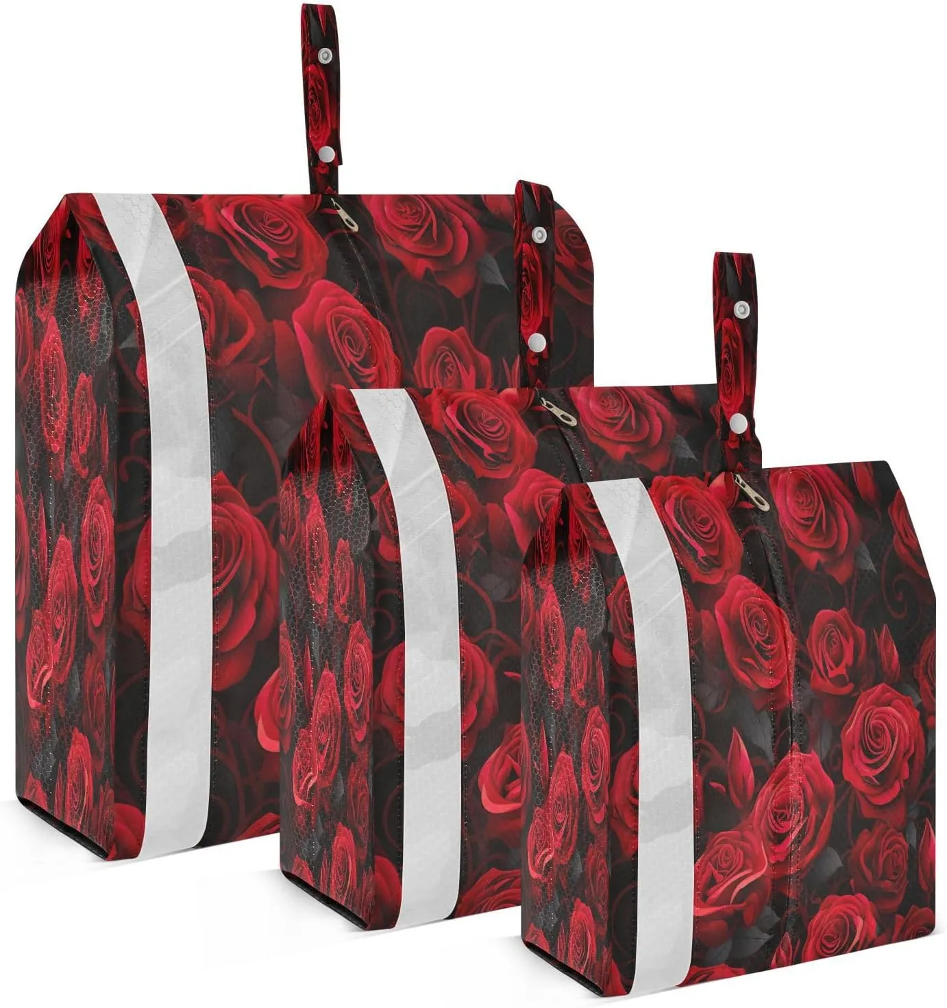 Crimson Rose Compression Packing Cubes Large Travel Packing Cubes Luggage Organizers for Suitcases Travel Bag for Women Travel Accessories