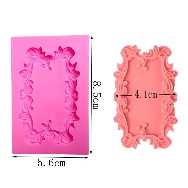 Cube Picture Frame Silicone Fondant & Chocolate Mold