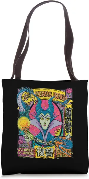 Disney Villains Maleficent Let Chaos Reign Vintage Tote Bag