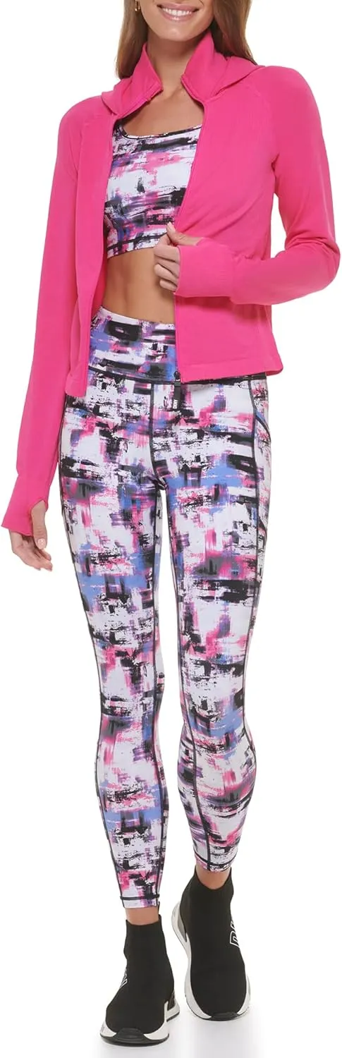 DKNY Women's Pullover Full Zip Sportswear Jacket
