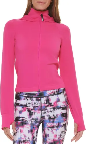 DKNY Women's Pullover Full Zip Sportswear Jacket