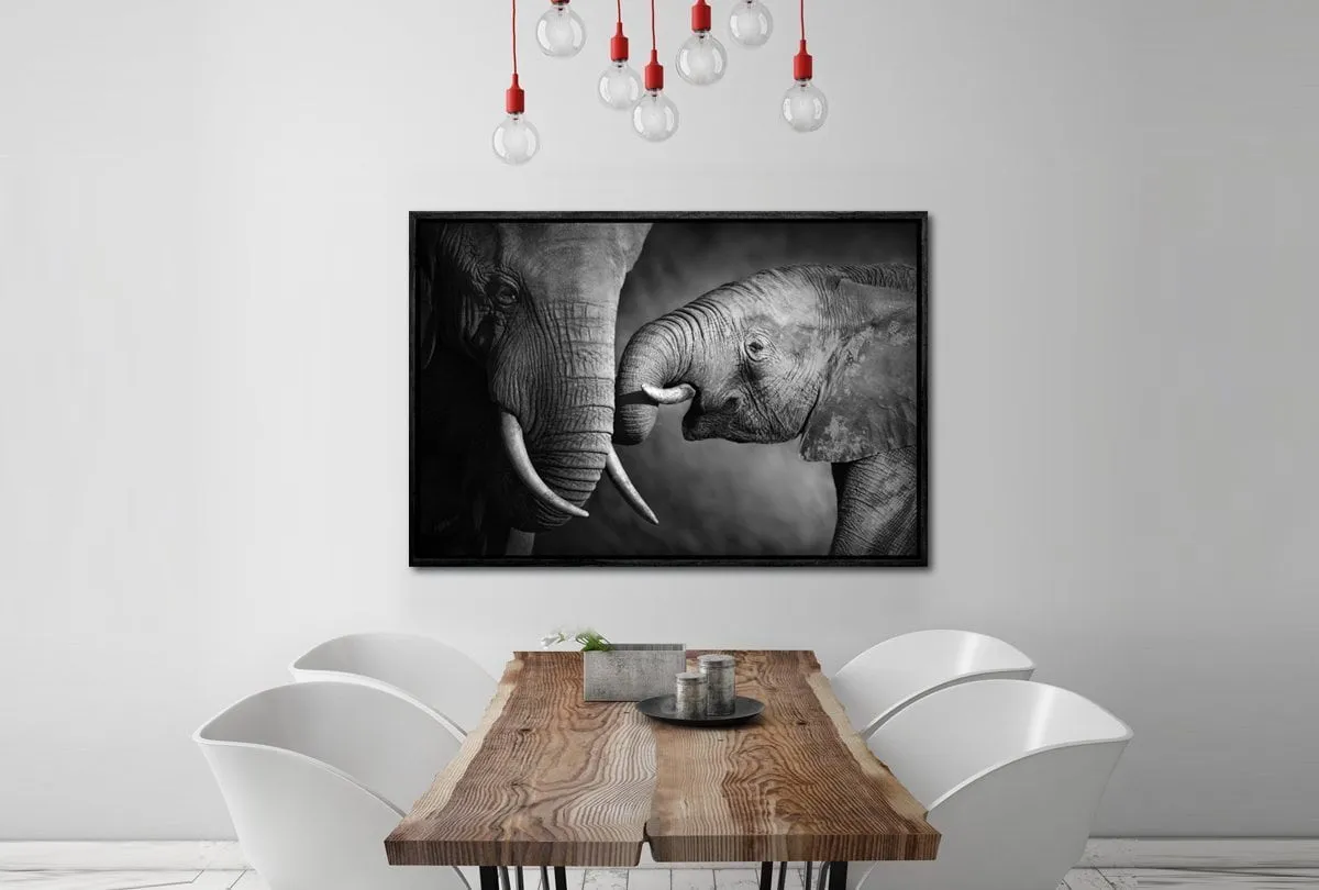 Elephant Touch | Canvas Wall Art Print
