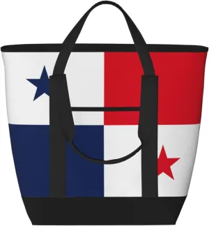 Flag of Panama Women's tote bags and reusable women's beach bags are suitable for travel insulation and cooling bags.