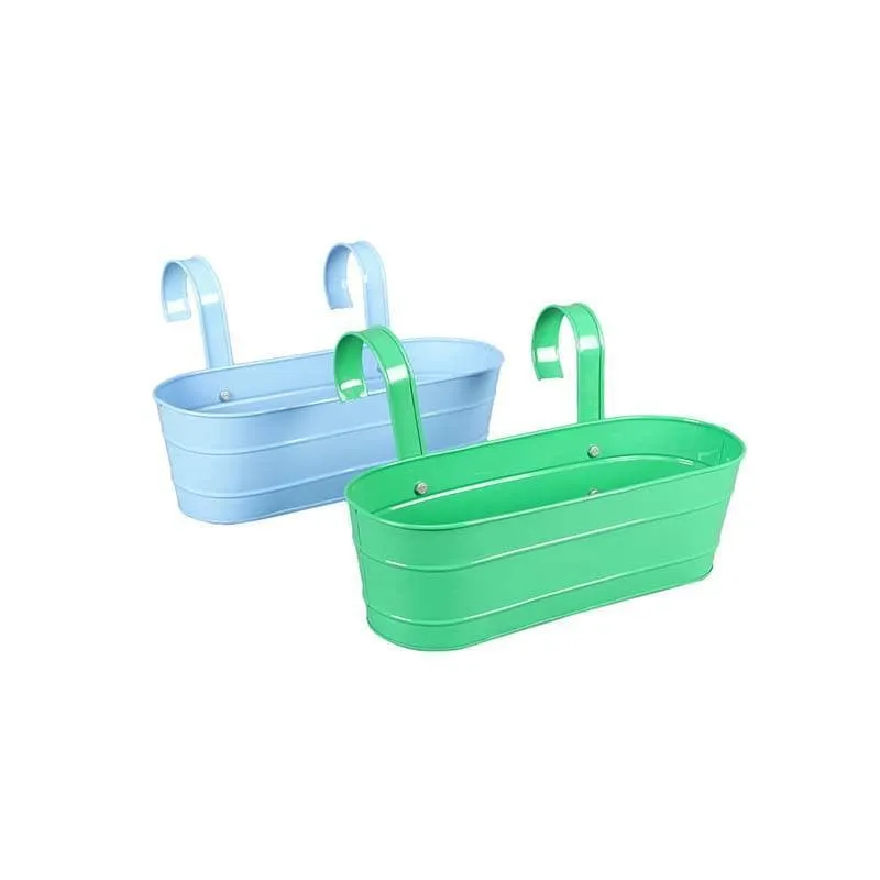 Funky Planter Set- Green/Blue