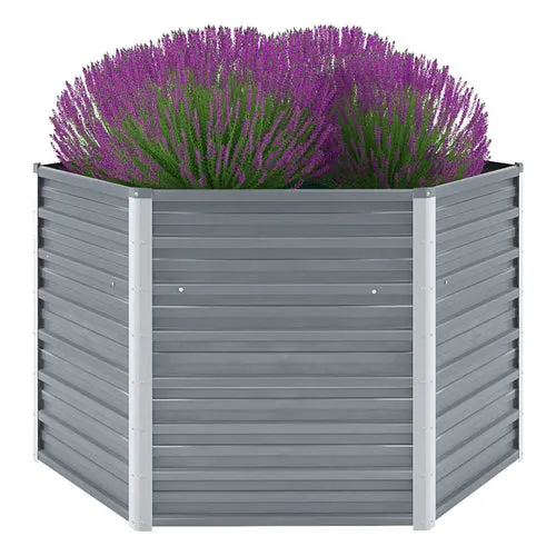 Garden Raised Bed Anthracite Galvanized Steel
