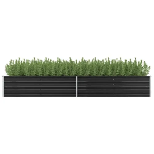 Garden Raised Bed Anthracite Galvanized Steel