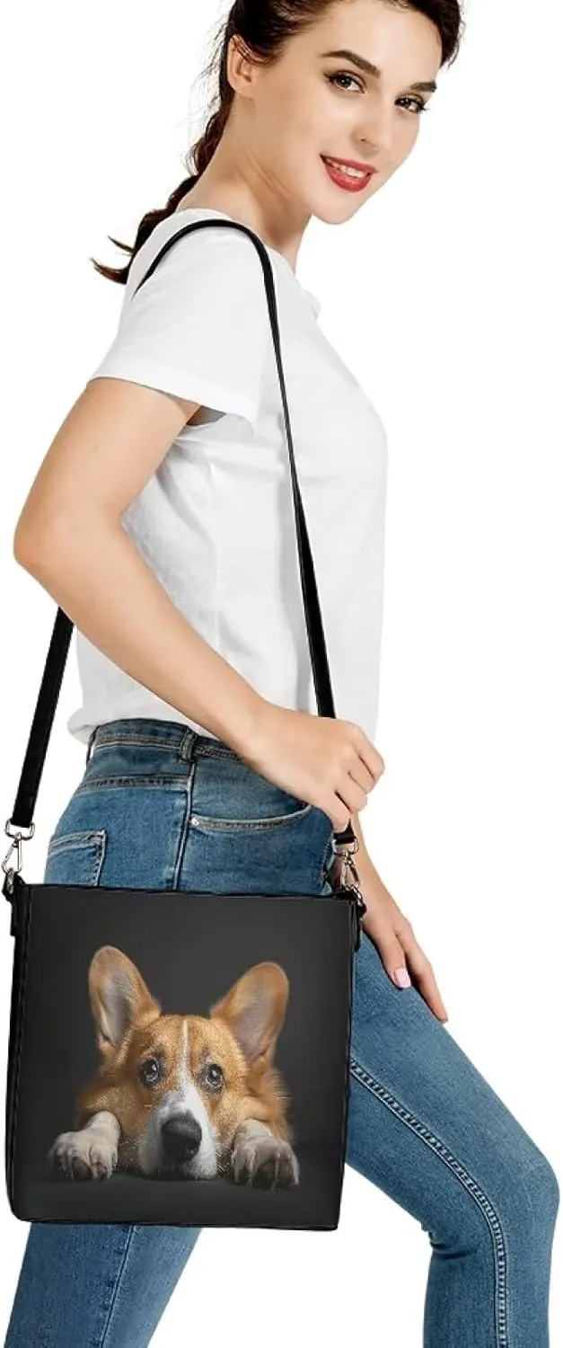 Giraffe Tote Bags PU Leather Purses Handbags for Women Top Handle Ladies Shoulder Satchel Bags