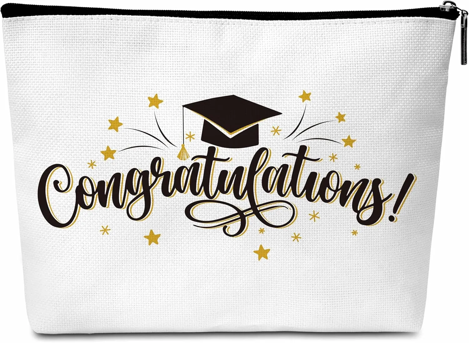 Graduation Gifts Makeup Bag, Congratulations Cosmetic Bag, Makeup Zipper Bag, University College Graduate Gift for Friends Sister BFF, Travel Toiletry Bag For Woman, A16