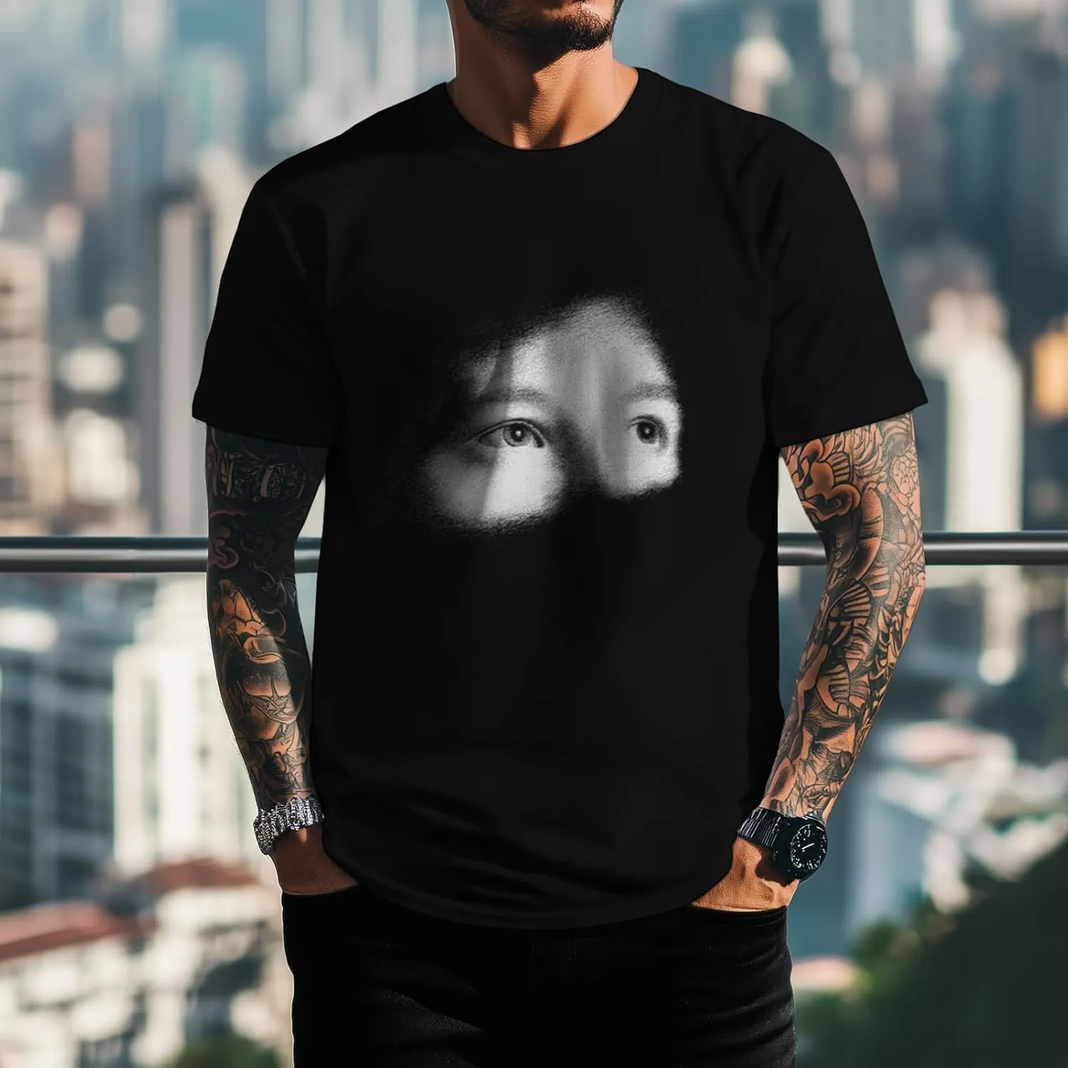 Graphic T-Shirts for Men Short Sleeve Cotton Casual Erater Shirt Big and Tall Lightweight Summer Tops