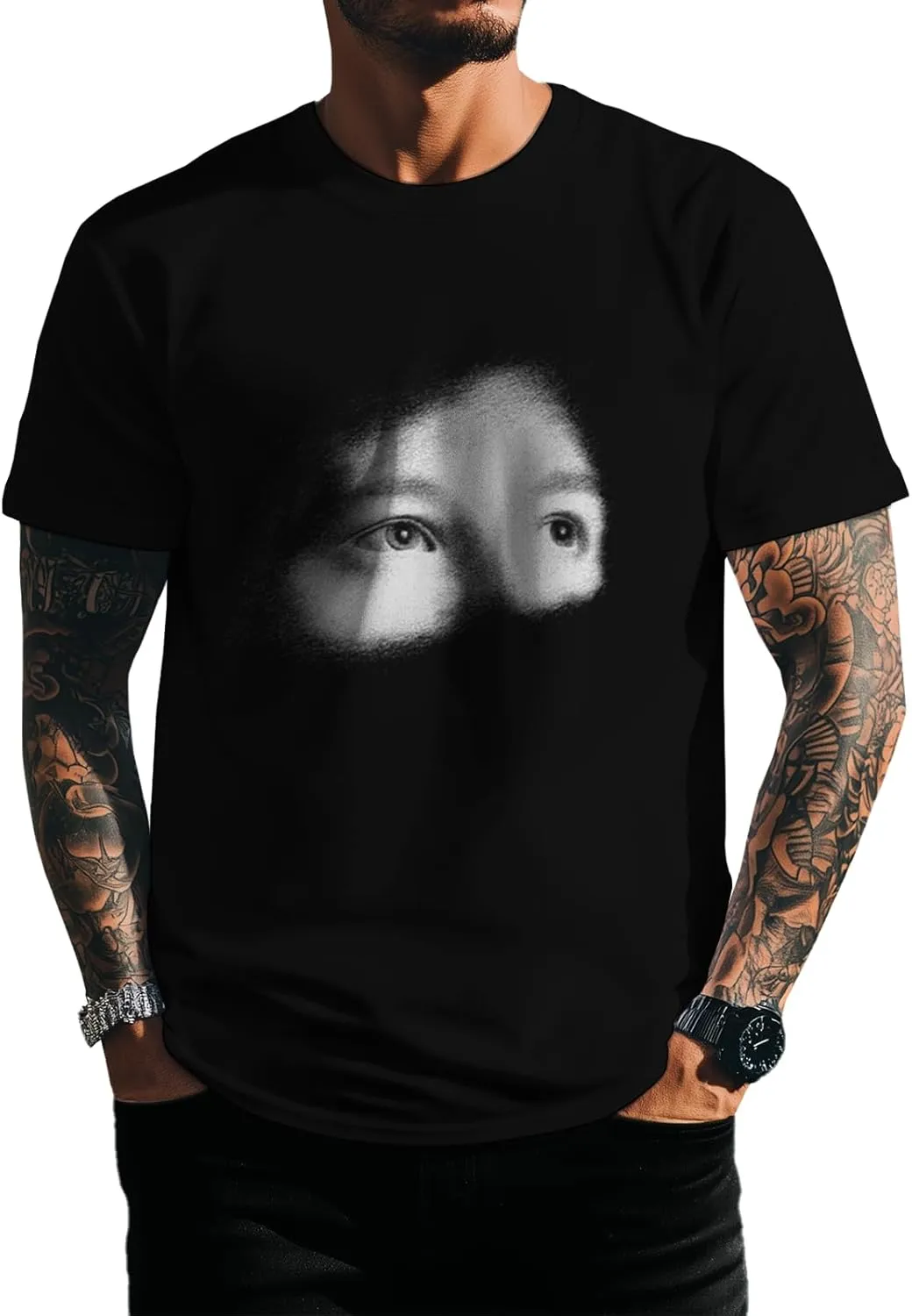 Graphic T-Shirts for Men Short Sleeve Cotton Casual Erater Shirt Big and Tall Lightweight Summer Tops