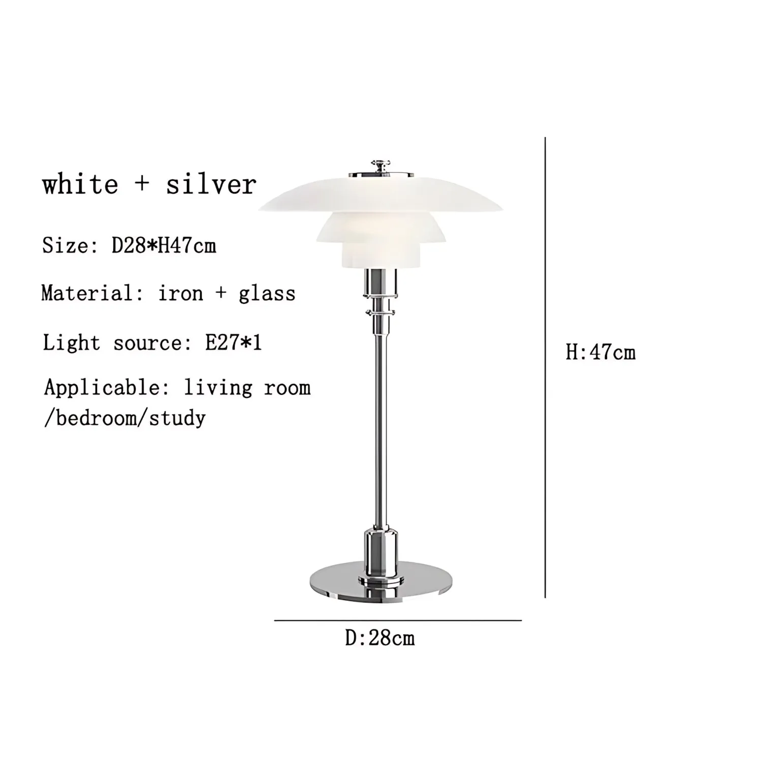 Götaland - Scandinavian Glass Table Lamp