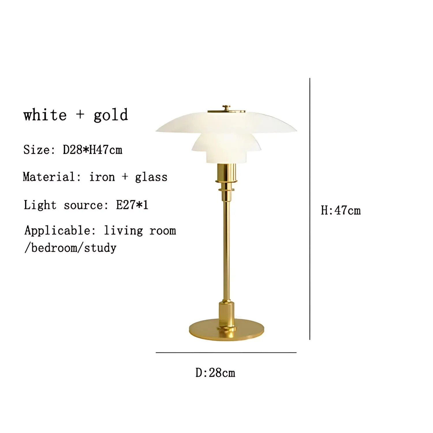 Götaland - Scandinavian Glass Table Lamp